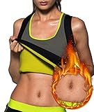 Womens Hot Sweat Body Shaper Weight Loss Vest Sweat Sauna Vest No Zipper Black by Rdfmy XXL