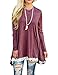 Jiu1ai Womens Loose Fit Casual Shirts Short Sleeve Flowy Tunic Top for Leggings
