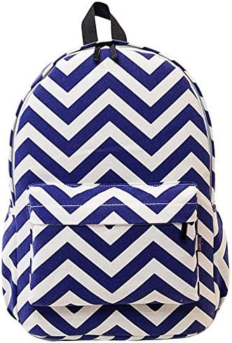 West Beauty Causal Lightweight Canvas Cute Backpacks Notebook Computer 14" Laptop School Rucksack Daypack Backpack (Navy Blue)