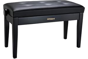 Roland RPB-300 Piano Keyboard Bench, Adjustable Height 18.9-22.8-Inch, Satin Black