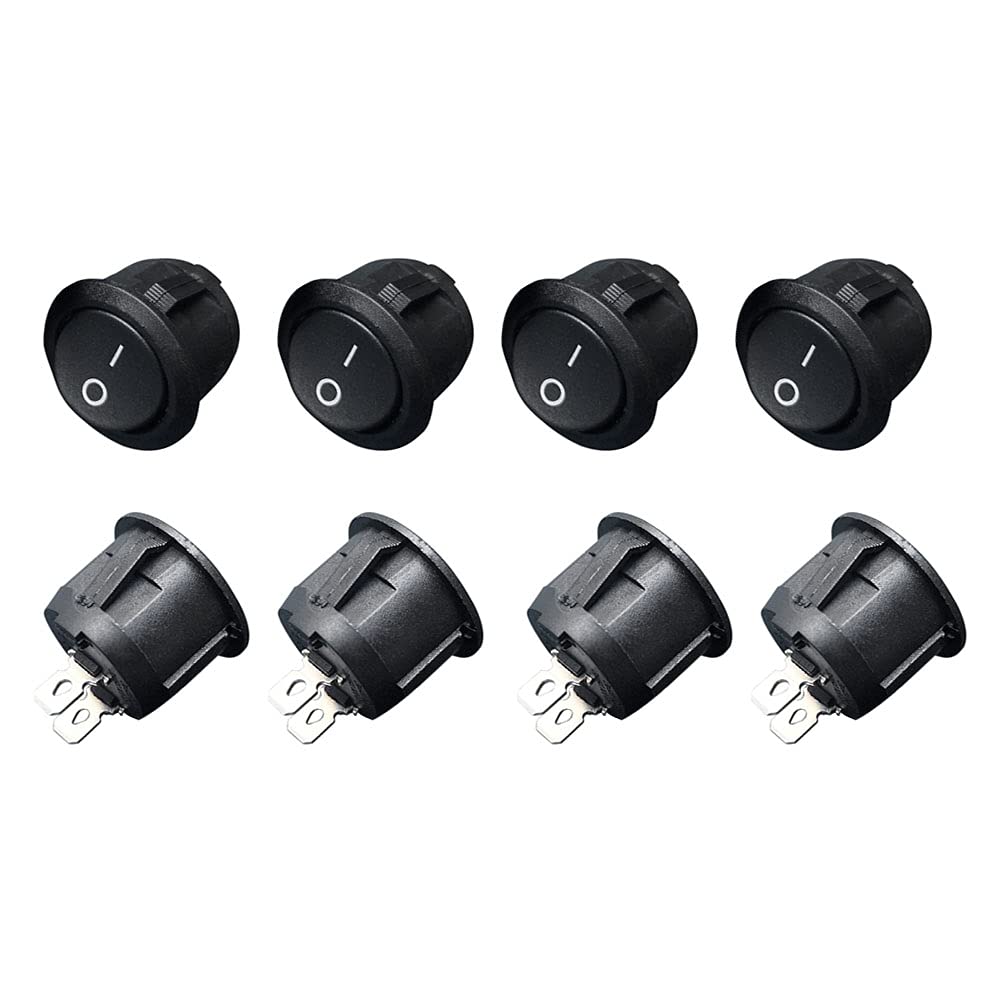 8 Pcs Solder SPST ON/Off Mini Boat Rocker Switch Toggle SPST Switch Small Switch Button for Switch Buttons