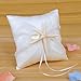 Remedios Satin and Organza Ivory Wedding Ring Pillow and Flower Girl Basket Set with Starfish