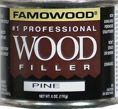 FamoWood 36141130 Original Wood Filler - 1/4 Pint, Pine