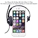 Arama Cell Phone Headset w/Lightweight Secure-Fit Headband, Pro Noise Canceling Mic and in-line Controls 3.5mm Headset for iPhone, Samsung, LG, HTC, BlackBerry Mobile Phone and iPad Tablets (A800MP)