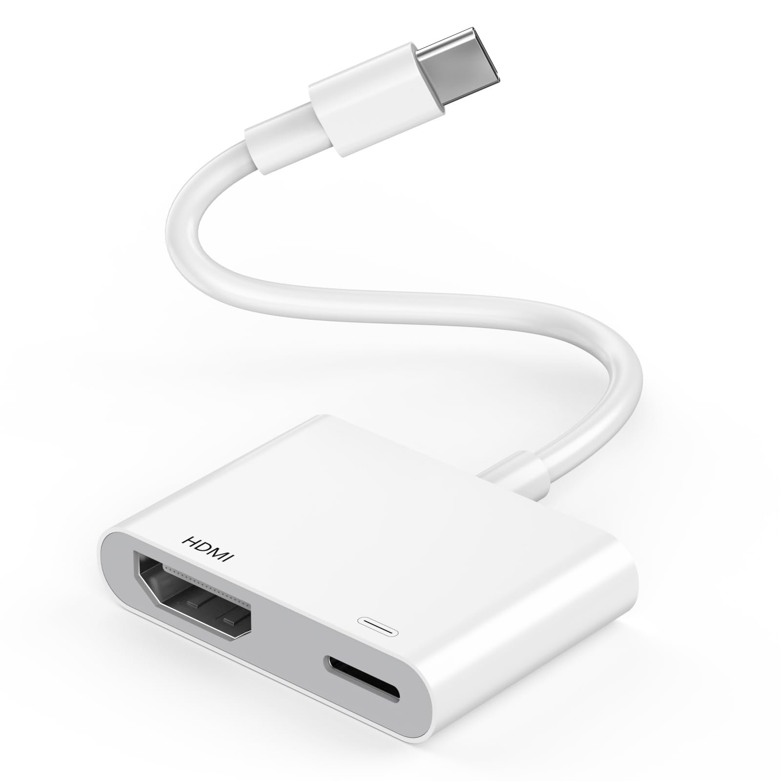 Photo 1 of [MFi Certified] USB C to HDMI Adapter for iPhone 17 to TV, 4K Type C Digital AV Adapter Sync Screen Connector Cable for iPhone 17/17 Pro/17 Pro Max/Air/16 Pro Max/15 Pro Max to HDTV Projector Monitor