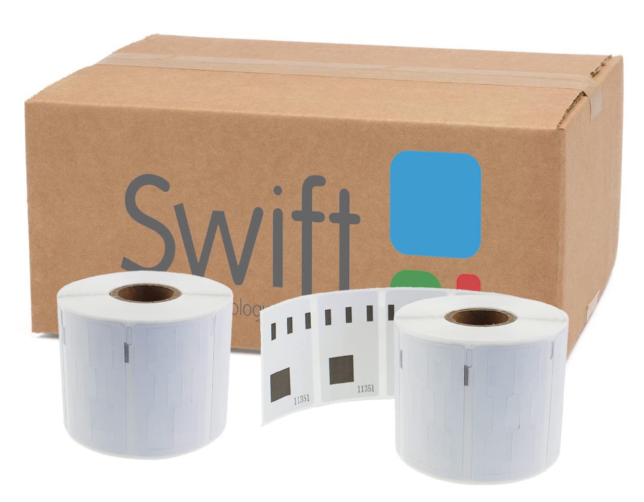 Compatible with Dymo 11351 Thermal White Address Labels for LabelWriter 4XL 450 400 330 320 310 Twin Turbo Duo Seiko SLP 450 430 420 400 240 220 200 120 100 Pro Plus (Pack of 5)