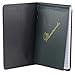 Saunders 00883 Padfolio with Writing Pad - Pocket Size Notepad Holder in Black, 3.5 x 5.5 in. - Recycled Aluminum Padfolio