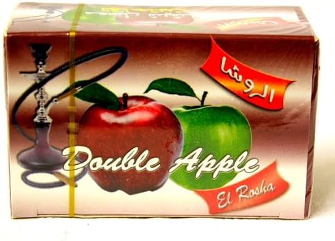 50 gr EL ROSHA Double Apple - 100% Herbal Egyptian Hookah Shisha Molasses for Hooka Sheesha Nargila