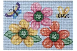 ALICE PETERSON Flowers-Butterfly-Bee - Needlepoint Kit