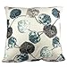 D.berite Multi-Colored Leaves Print Reactive Dyeing Polyester Throw Pillow Covers Pillowcase Sham Decor Cushion Slipcovers Square 20x20 Inch