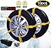 Car Snow Chains Snow Tire Chains Anti-slip Tire Chains for All Cars SUV Trucks Anti-skid Car Chains Snow Chains Car Winter Chains SUV for Universal Size Fit Automobiles Rim 13’’-22’’