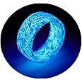 Angyape Venus Orb Ring for Men, Luminous Glow Rings Glowing in the Dark Rings Cute Simple Glow Resin Rings Aesthetic for Women Jewelry Gifts