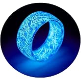 Angyape Venus Orb Ring for Men, Luminous Glow Rings Glowing in the Dark Rings Cute Simple Glow Resin Rings Aesthetic for Women Jewelry Gifts
