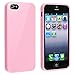 Generic TPU Rubber Skin Case Compatible with Apple iPhone 5 / 5S, Light Pink Jelly