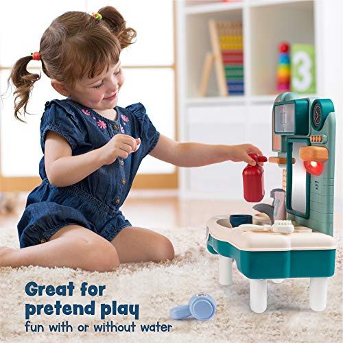 Kids Sink Toy Sink with Running Water Play Sink for Toddlers with