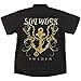 Soilwork Men's Embroidered Logo With Anchor Work Shirt Large Black