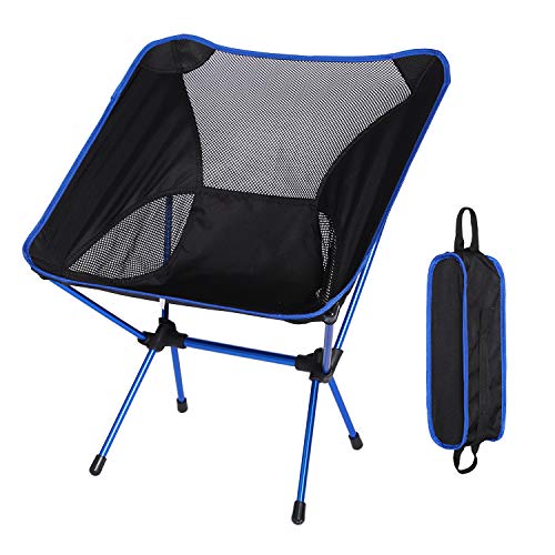 Akarden Portable Folding Camping Chair for Hiking, Picnic, Beach, Travel with Carry Bag