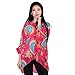 FeelMeStyle Women Batwing Dolman Flowers Chiffon Blouse Oversized Loose T Shirt Bohemian Tee