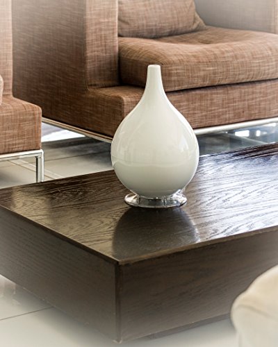 Objecto H3 Hybrid Cool Mist Ultrasonic Humidifier with Aroma Therapy, No Filter Whisper Quiet Operation, White