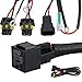 O-NEX HID Relay Harness 40A 12V 35W/55W Heavy Duty Universal for H1 H3 H7 H10 H11 9005 9006 9145 5202 880 Xenon HID Battery Wiring Kit
