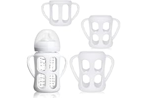 3 Packs Baby Bottle Handles for Philips Avent Natural Baby Bottles,Anti-Colic Baby Bottles,Baby Bottle Holder with Easy Grip 