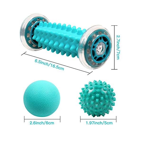 GLEBY-Foot-Massage-Roller-Kit-Muscle-Massage-Stick-for-Plantar-Fasciitis-with-Spiky-Balls-and-Muscle-Roller-Stick-for-Muscle-Soreness-Muscle-Recovery-Trigger-Point-Therapy-Myocardial-Release GLEBY Foot Massage Roller Kit, Muscle Massage Stick for Plantar Fasciitis, Spiky Massage Balls and Muscle Roller Stick…