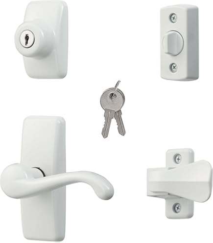 FPL Atlantis Deadbolt - White Powder Coat Finish With Adjustable Backset
