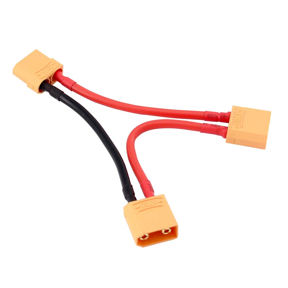 OliRC 1pc XT90 Battery Harness/Adaptor 12AWG for 2 Batterys in Series- Increase Voltage(C41-1)