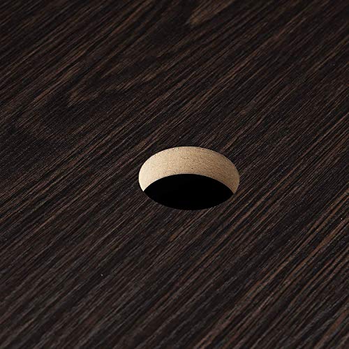 24" Modern MDF Bathroom Vanity And Sink Combo Stand Cabinet with Vanity Mirror,Vessel Sink with Faucet Hole and Pop Up Drain,Espresso Wood Vanity Units