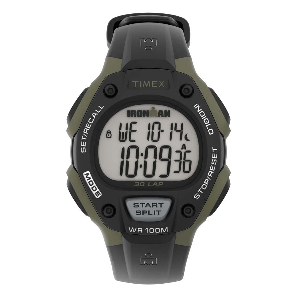 Timex Ironman Men's Classic 38mm Digital Black Resin Strap Watch TW5M44500