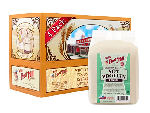 Bob's Red Mill Gluten Free Soy Protein Powder, 28 Ounce (Pack of 4) Bob's Red Mill Gluten Free Soy Protein Powder, 28 Ounce (Pack of 4)