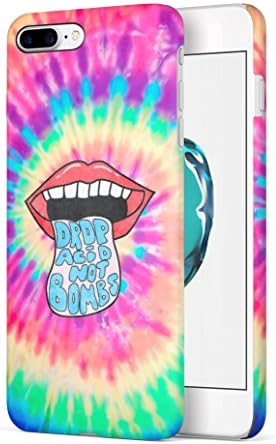Drop Acid Not Bombs Tye Dye Durable Hard Plastic Protective Phone Case Cover For Apple iPhone 7 Plus