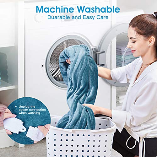 Homech Electric Heated Blankets, Electric Throws with DoubleLayer