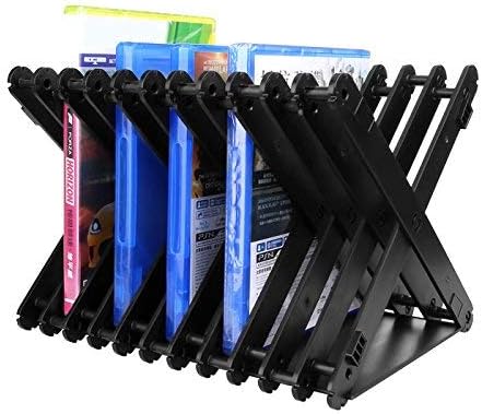 Games Storage Tower for PS4, PS3 ,PS2 ,XBOX ONE and Ninetendo, storage 10 games case - Black