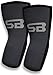 SB SOX Compression Elbow Brace (Pair) – Great Support That Stays in Place – for Tennis Elbow, Tendonitis, Arthritis, Golfers Elbow – Perfect for Weightlifting, Sports, Any Use (Black/Gray, Medium)