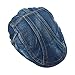 LETHMIK Denim Flat Cap Newsboy Ivy Irish Hats Jean Cabbie Scally Cap Duckbill Hat Newsboy Dark Blue