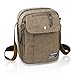 Harwish Men's Multifunctional Canvas Messenger Handbag Outdoor Sports Over Shoulder Crossbody Side Bag (Coffee)