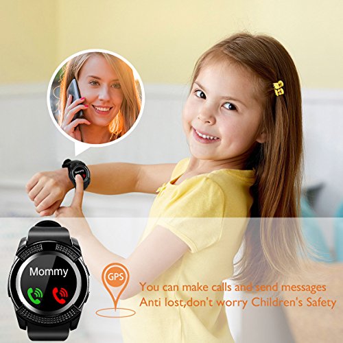 Bluetooth Smart Watch With Camera Touch Screen Smartwatch Unlocked Smart Wrist Watch With Sim Card Slot Fitness Tracker For Android Smartphone Samsung IOS Apple Iphone 7 8 X Sony Men Women Kids