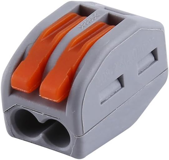 20Pcs 2/3/5 Way Spring Terminal Block Reusable Electric Cable Wire Connector (2 ways): Home Improvement