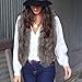 OVERMAL Lady Faux Fur Vest Waistcoat Long Hair Winter Warm Coat Outwear