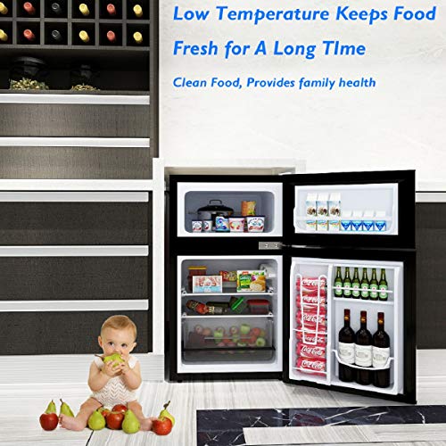4 Costway+Compact+Refrigerator+Freezer+Cooler