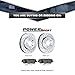 PowerSport Front Brakes and Rotors Kit |Front Brake Pads| Brake Rotors and Pads| Ceramic Brake Pads and Rotors |fits Buick Enclave, Chevrolet Traverse, GMC Acadia, GMC Acadia Limited, Saturn Outlook