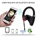 CHYDA Bluetooth Headphones, Best Wireless Sports Earphones w/Mic IPX7 Waterproof HD Stereo Sweatproof in-Ear Earbuds with NFC for Gym Running Workout 12 Hour Battery Noise Cancelling Headsets (Black)