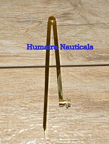 Antique Solid Brass Pencil Divider Compass 8 Inch
