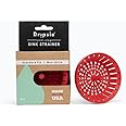Dripsie Sink Strainer - Clog-Resistant and Flexible - Universal Kitchen Sink Drain Strainer - Made in The USA (1-Pack Red)