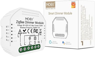 MOES Mini Tuya ZigBee Smart Dimmer Switch Module 1 Gang Neutral Wire Required