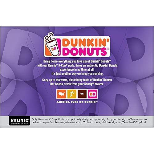 Dunkin' Donuts Coffee, Hot Cocoa, K Cup Pods for Keurig Coffee Makers, 60 Count - coolthings.us