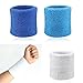 2 Pcs Sweatbands Wristband Tennis Squash Badminton Gym Football Wrist Bands by u-hoMEyy