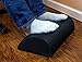 Under Desk Foot Rest - Ergonomic Non-Slip Black Mesh Material with Memory Pillow Cushion, Use with Your Office Chair to Relieve Knee, Leg, Foot Pain, Footrest for Home and Travel by Pure Journi