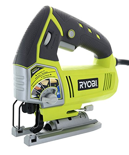 ryobi js481lg - sierra caladora orbital con vástago en t de velocidad variable con cable de 4.8 a con sistema de iluminación led integrado